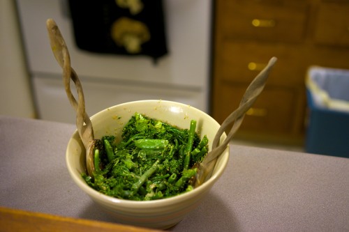 Broccolini and sweet sesame salad