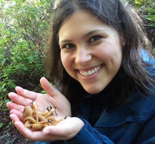 Me showing off some winter chanterelles