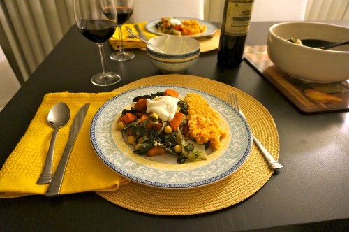 Bon apetit! Healthy vegetarian mediterranean inspired meal!