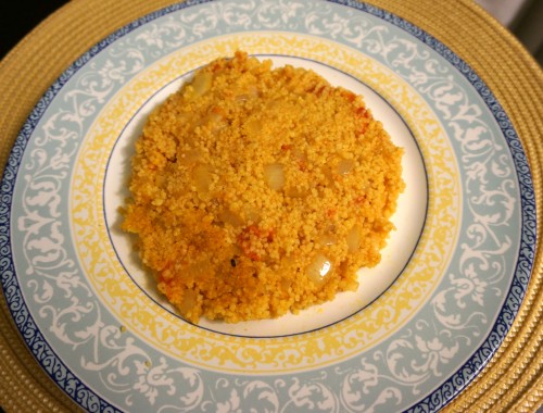 couscous with tomatoes and onion