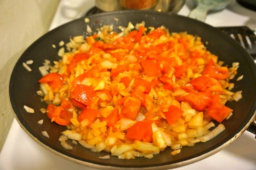 sauteed onions with tomatoes