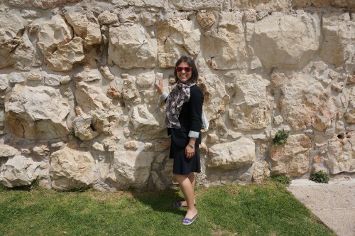 Outside the old city in Jerusalem
