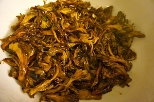 Marinated maitake