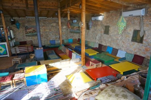 interior of the Arab restaurant