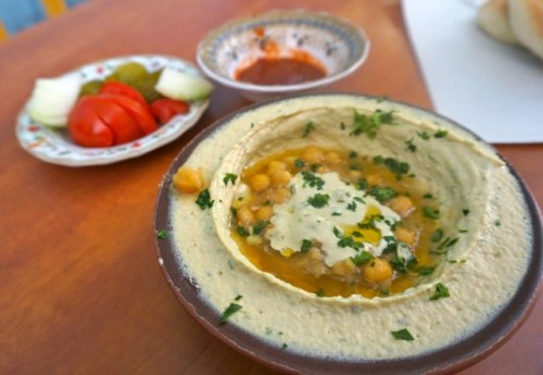 Hummus in the old city in Jerusalem