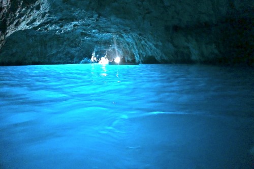 Blue grotto cave in Capri